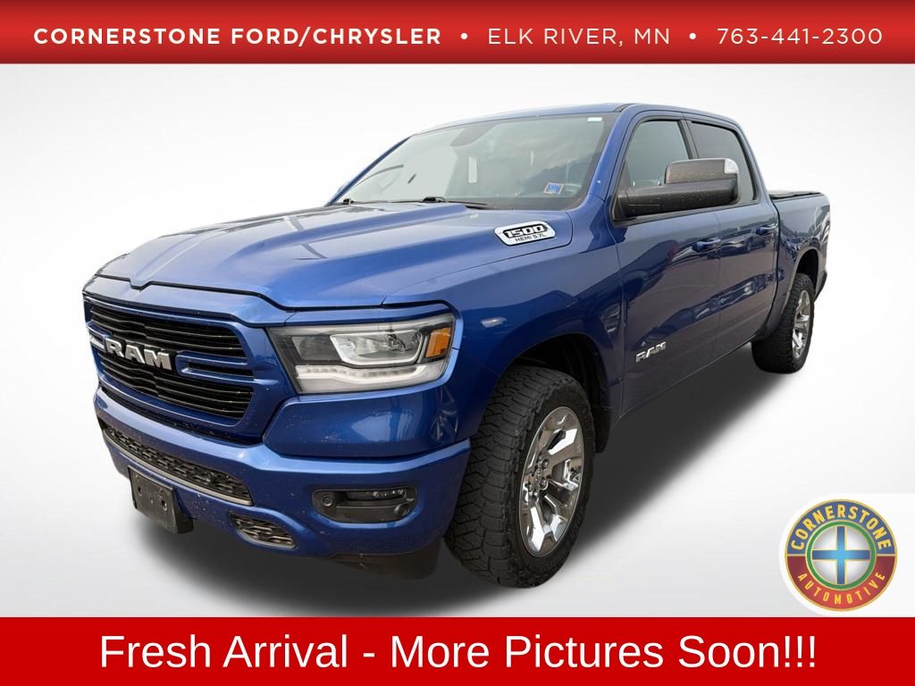 Blue Streak Pearlcoat 2019 RAM 1500 Pickup Truck Four-Wheel Drive 8-Speed Automatic