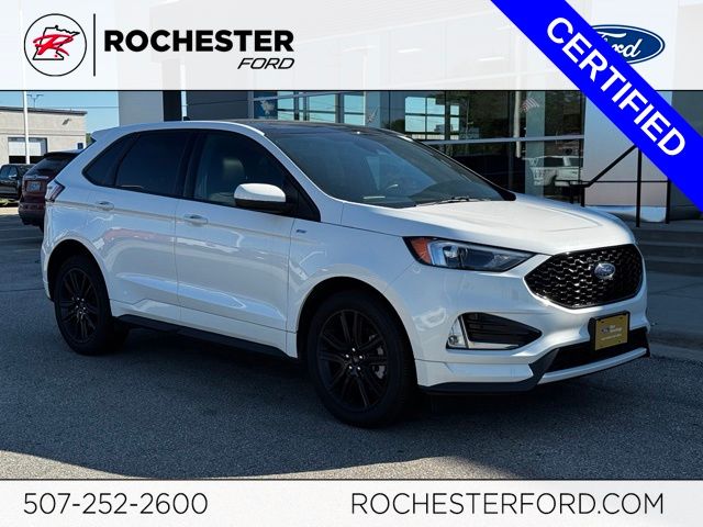 Star White Metallic Tri-Coat 2024 Ford Edge SUV / Crossover All-Wheel Drive 8-Speed Automatic