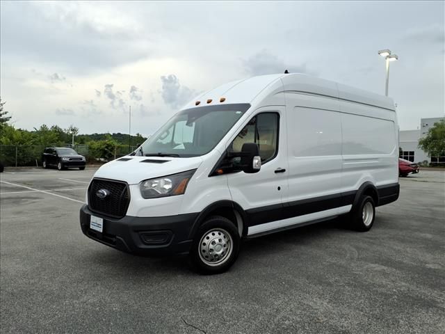 Oxford White 2021 Ford Transit Cargo 350 HD 9950 GVWR High Roof Extended LB DRW RWD Van Rear-Wheel Drive
