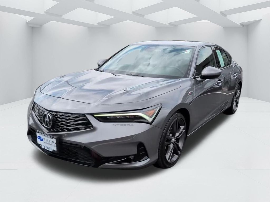 Gray 2023 Acura Integra FWD with A-SPEC Package Sedan Front-Wheel Drive Continuously Variable Transmission