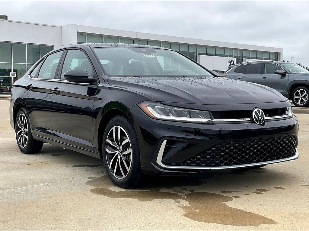 Deep Black Pearl 2026 Volkswagen Jetta SE FWD Sedan Front-Wheel Drive 8-Speed Automatic
