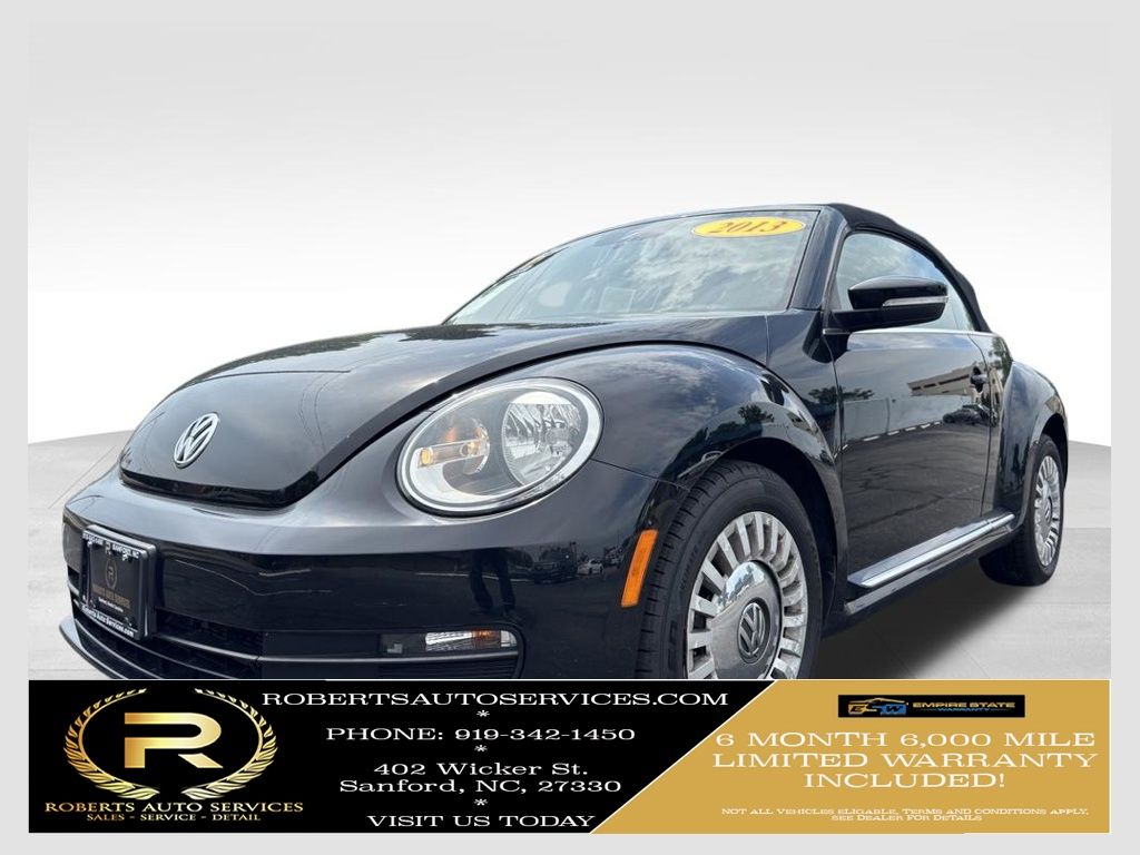 Black Uni 2013 Volkswagen Beetle Hatchback 6-Speed Automatic