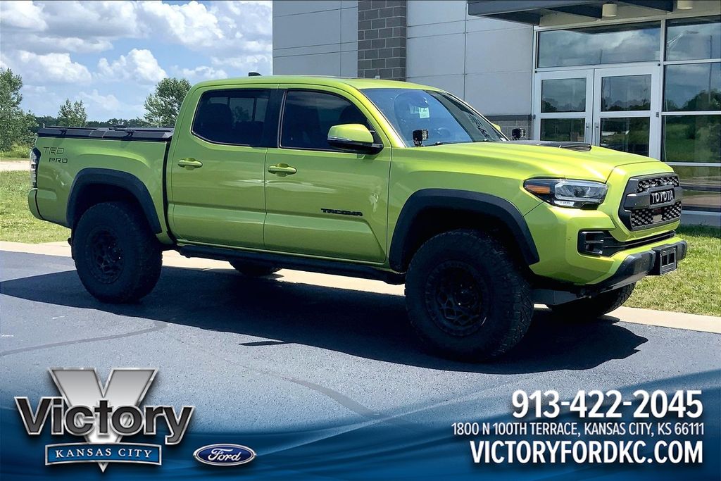 Green (Electric Lime) 2022 Toyota Tacoma Pickup Truck Four-Wheel Drive 6-Speed Automatic