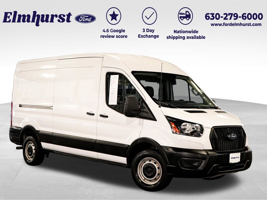 Oxford White 2024 Ford Transit Cargo Van Rear-Wheel Drive