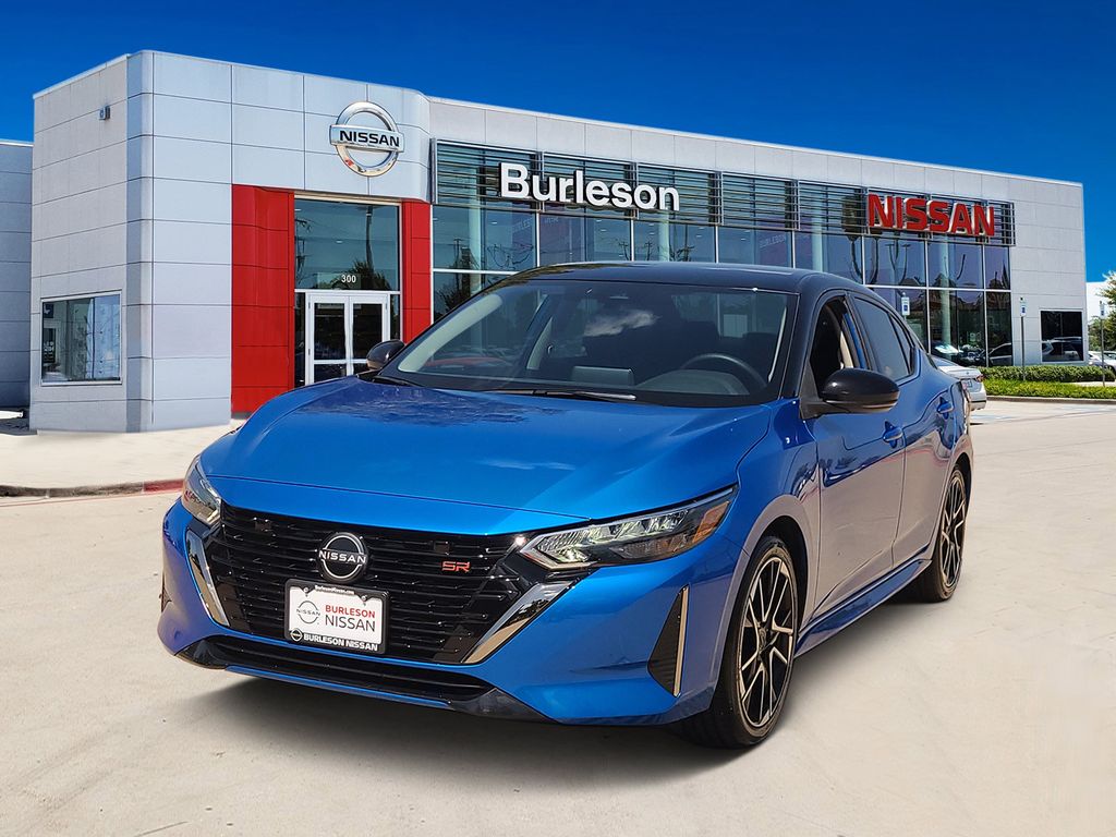 Electric Blue Metallic/Super Black 2025 Nissan Sentra Sedan Front-Wheel Drive Continuously Variable Transmission