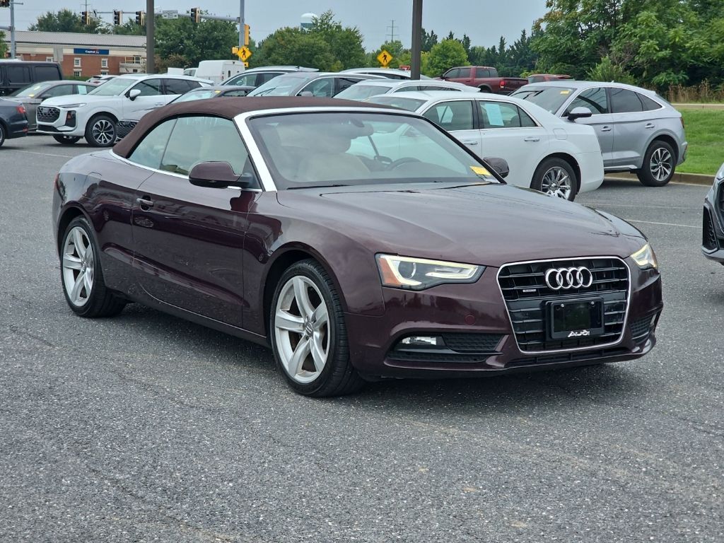 Red Metallic 2014 Audi A5 Convertible All-Wheel Drive 8-Speed Automatic