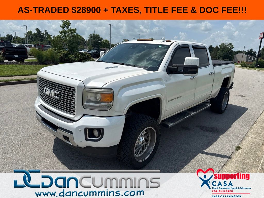 White 2015 GMC Sierra 2500HD Pickup Truck Four-Wheel Drive 6-Speed Automatic