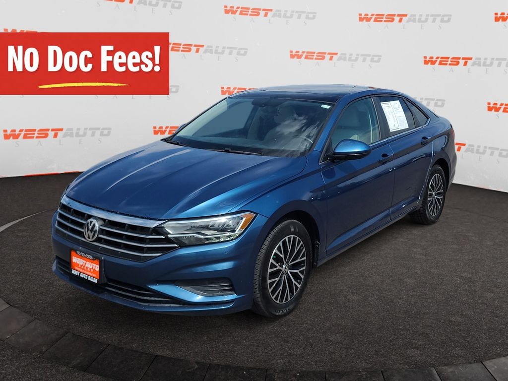 Blue 2019 Volkswagen Jetta Sedan Front-Wheel Drive 8-Speed Automatic