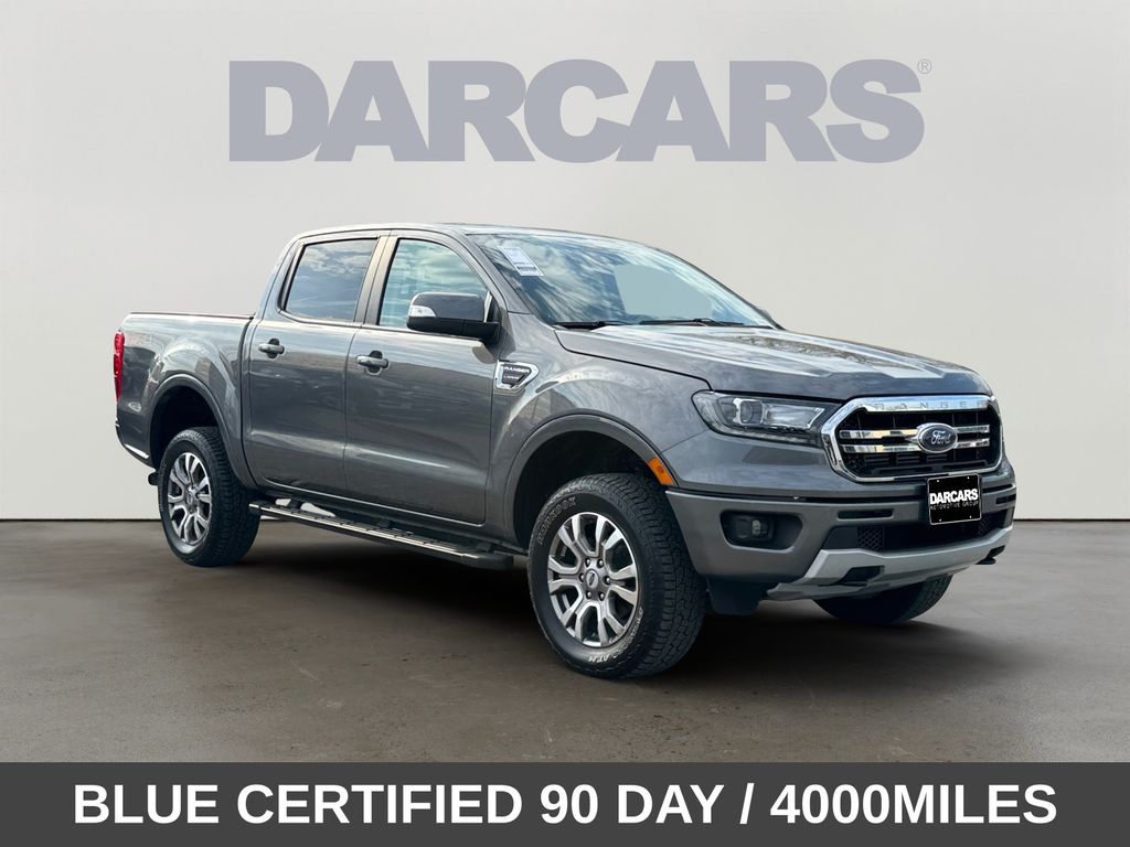 Gray Metallic 2023 Ford Ranger Lariat SuperCrew 4WD Pickup Truck Four-Wheel Drive Automatic