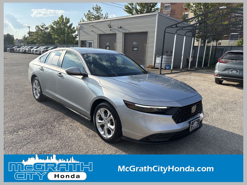 Solar Silver Metallic 2025 Honda Accord Sedan Front-Wheel Drive Continuously Variable Transmission