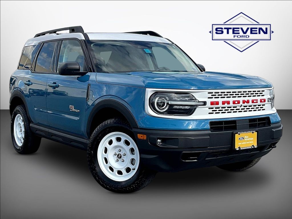 Blue 2023 Ford Bronco Sport SUV / Crossover All-Wheel Drive 8-Speed Automatic