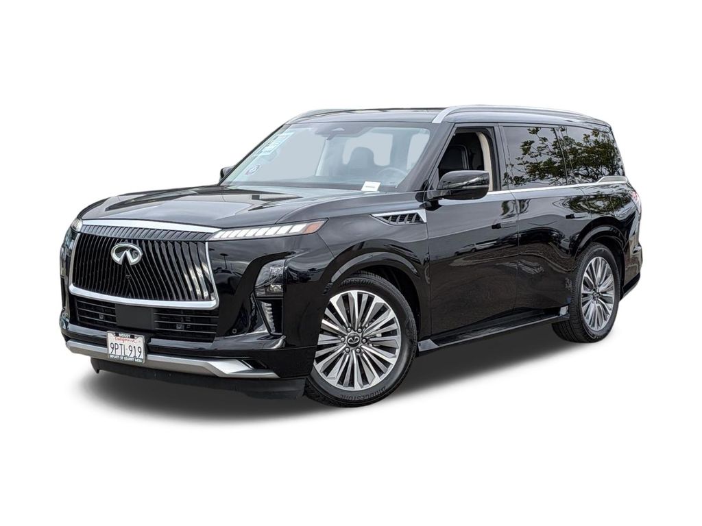 Black Obsidian 2025 INFINITI QX80 Luxe RWD SUV / Crossover Rear-Wheel Drive 9-Speed Automatic