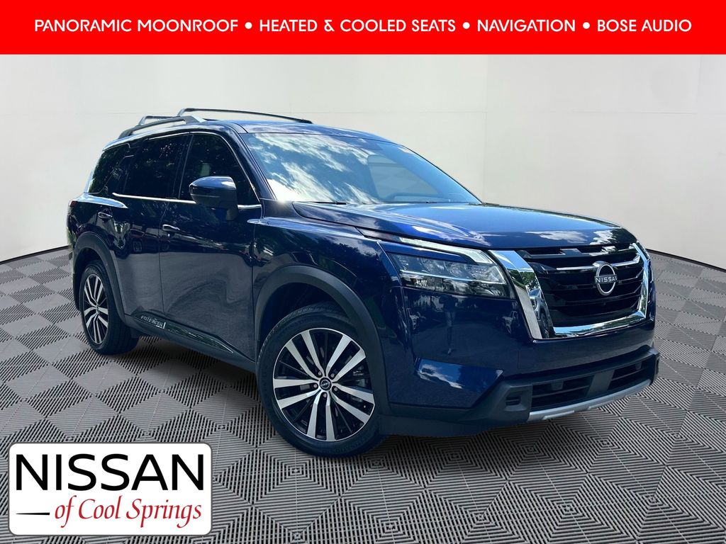 Deep Ocean Blue 2023 Nissan Pathfinder SUV / Crossover Front-Wheel Drive 9-Speed Automatic