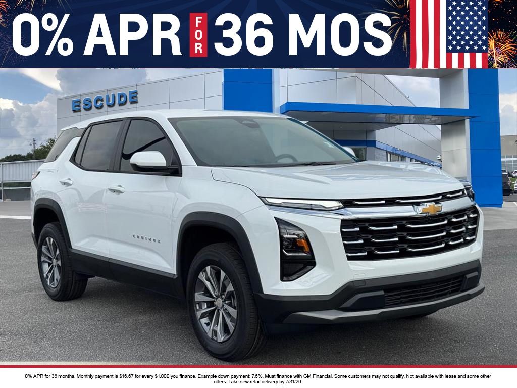 Summit White 2026 Chevrolet Equinox SUV / Crossover Front-Wheel Drive Continuously Variable Transmission