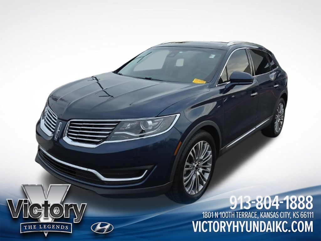 Sapphire Blue Metallic 2017 Lincoln MKX SUV / Crossover All-Wheel Drive 6-Speed Automatic