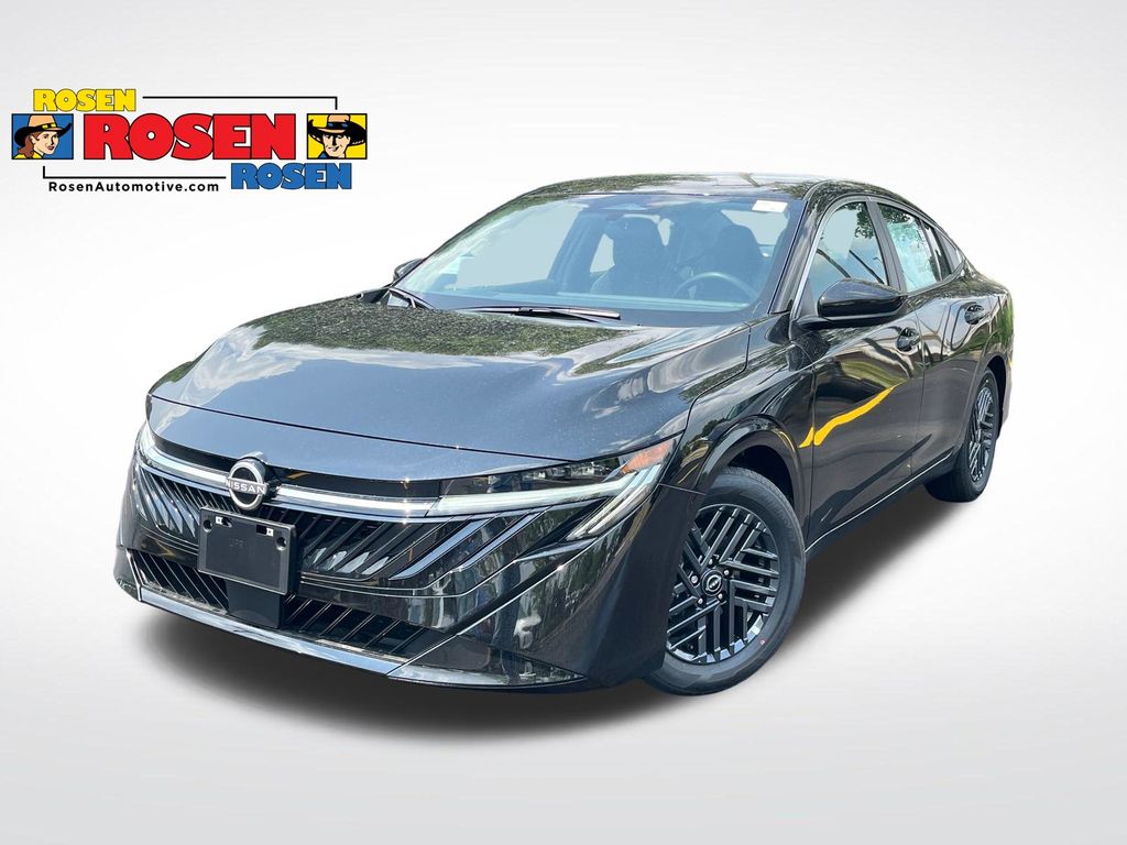 Super Black 2026 Nissan Sentra Sedan Front-Wheel Drive Continuously Variable Transmission