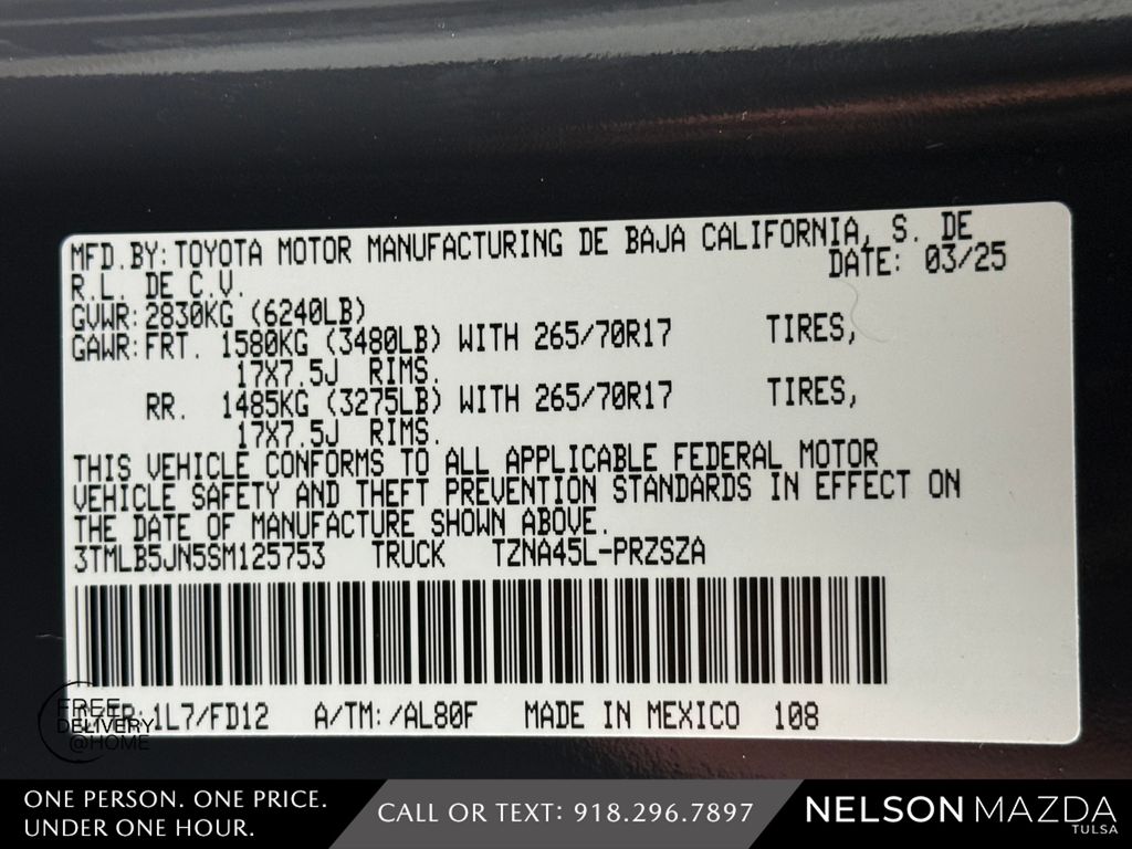 Used 2025 Black Toyota TRD Off-Road image 50
