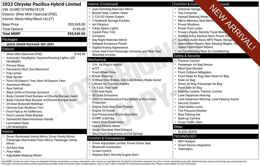 Used 2023 Chrysler Pacifica Hybrid For Sale in Fort Wayne, IN