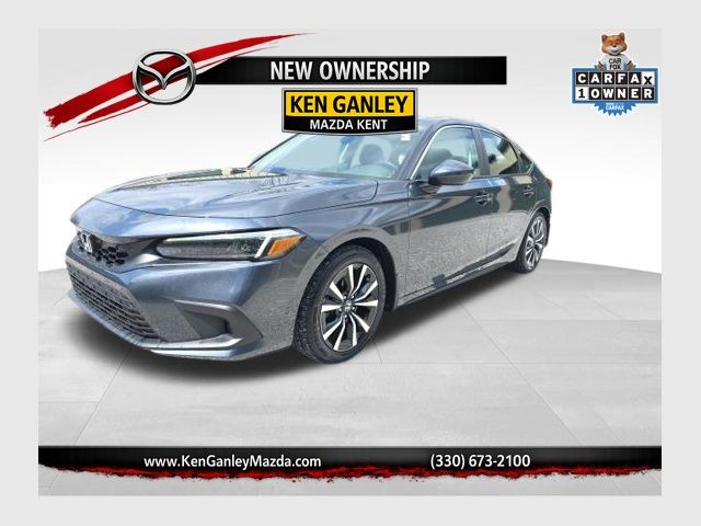 Sonic Gray Pearl 2024 Honda Civic Hatchback EX-L FWD Hatchback Front-Wheel Drive Continuously Variable Transmission