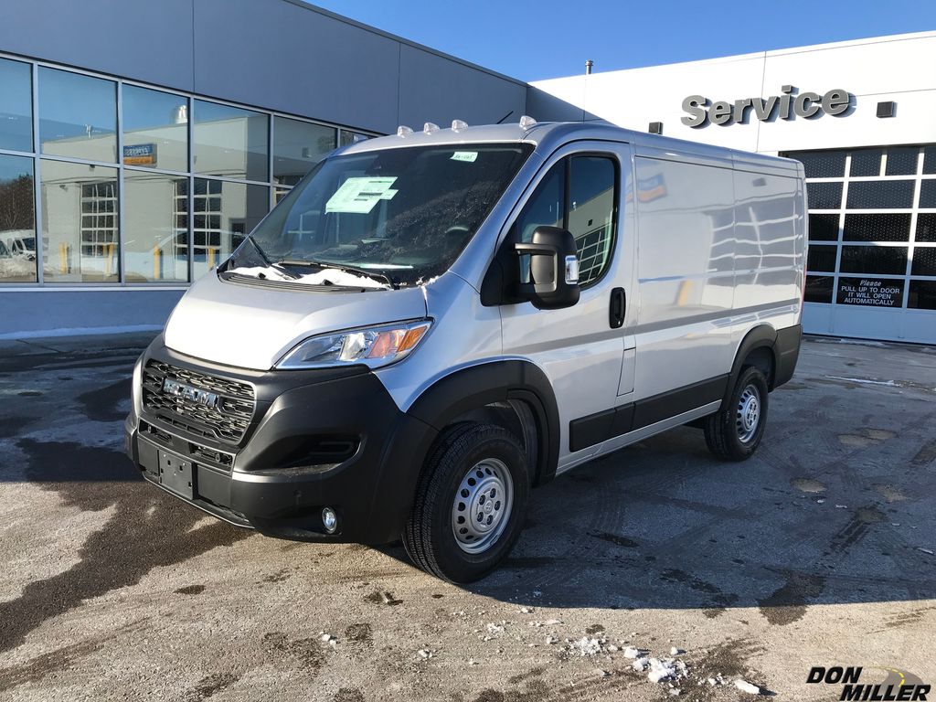 Bright Silver Metallic Clearcoat 2026 RAM ProMaster 1500 Tradesman 118 Low Roof Cargo Van FWD Van Front-Wheel Drive 9-Speed Automatic