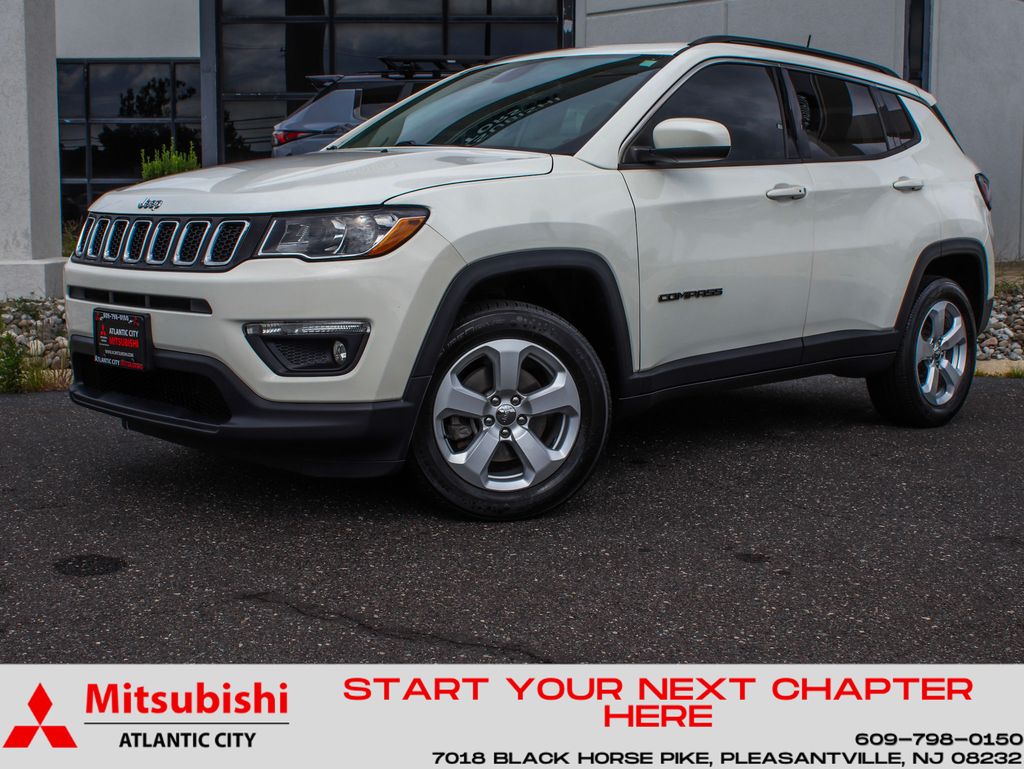 White Clearcoat 2020 Jeep Compass SUV / Crossover Four-Wheel Drive 9-Speed Automatic