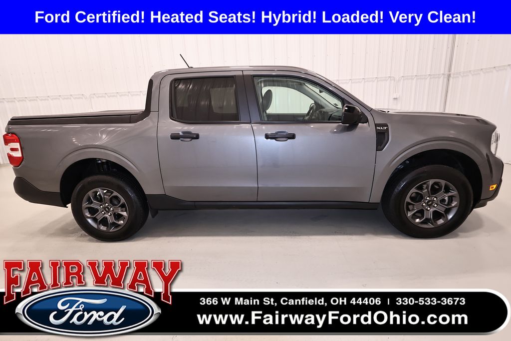 Carbonized Gray Metallic 2024 Ford Maverick XLT SuperCrew FWD Pickup Truck Front-Wheel Drive Continuously Variable Transmission