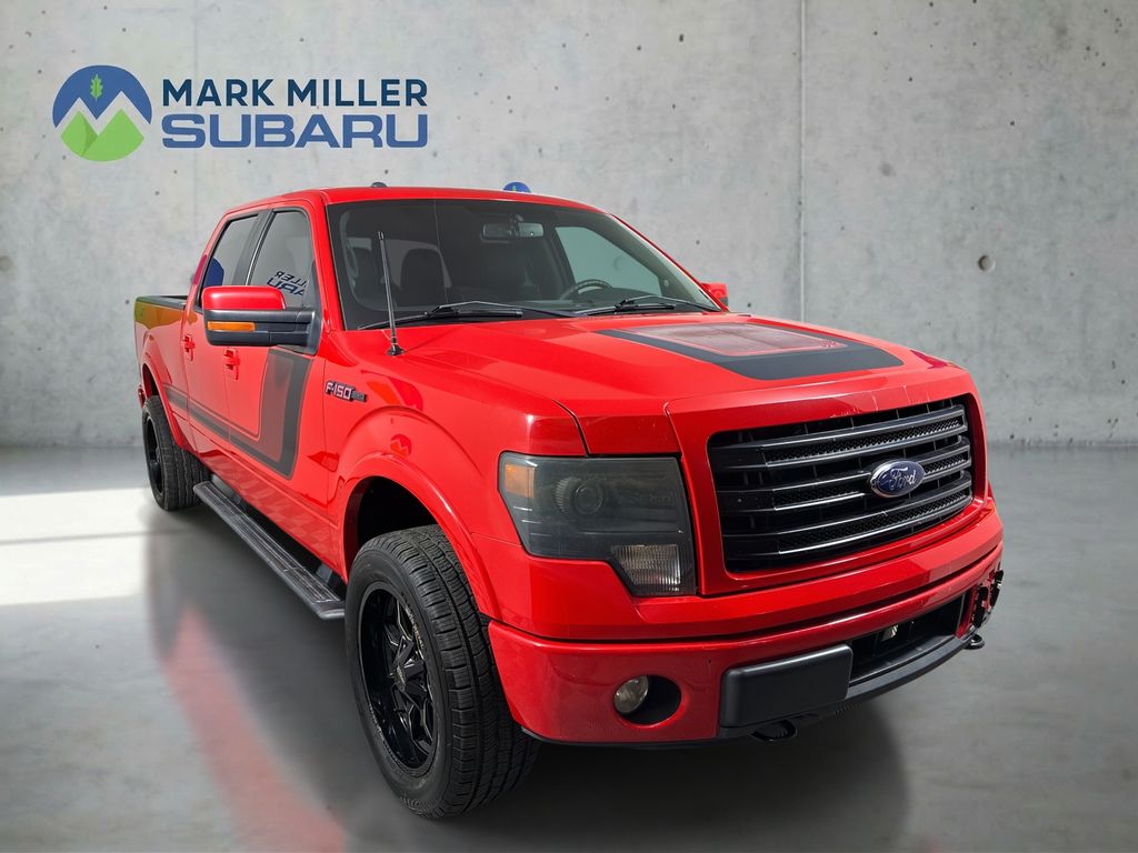 Red 2014 Ford F-150 Limited SuperCrew 4WD Pickup Truck Four-Wheel Drive 6-Speed Automatic