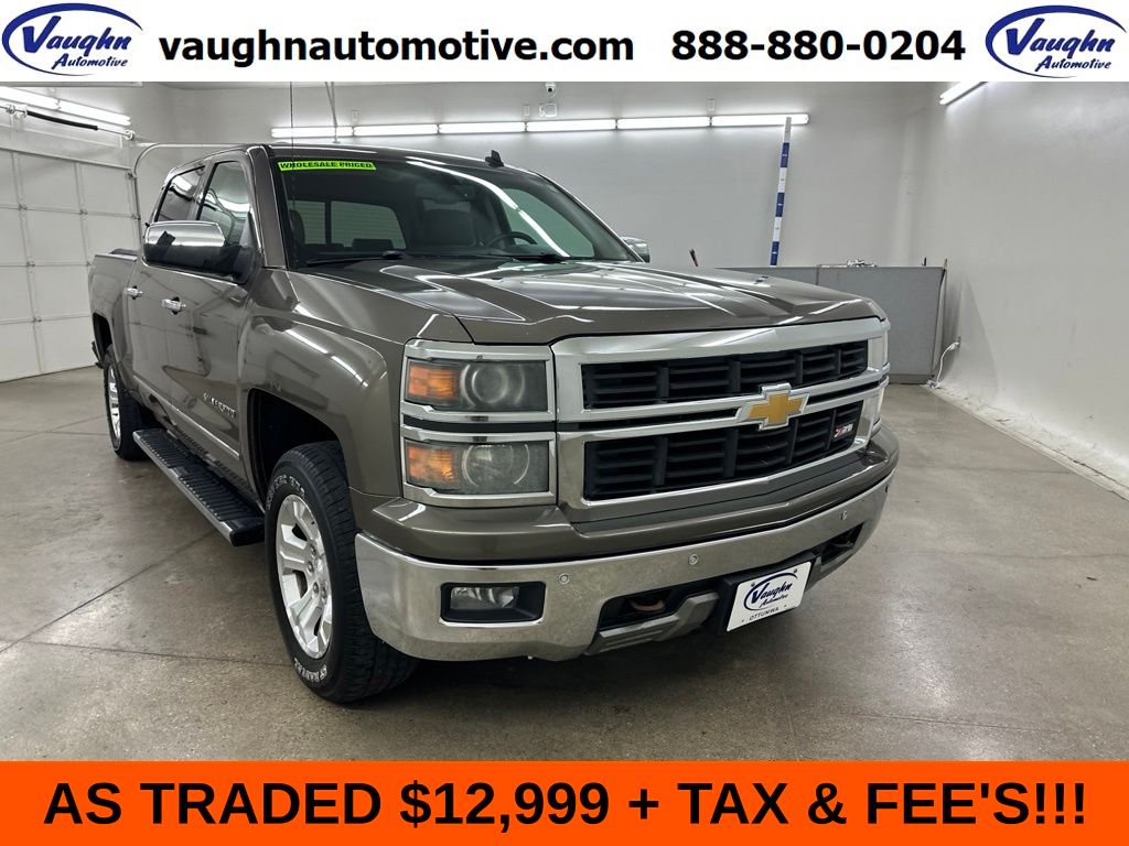 Brownstone Metallic 2014 Chevrolet Silverado 1500 Pickup Truck Four-Wheel Drive 6-Speed Automatic Overdrive