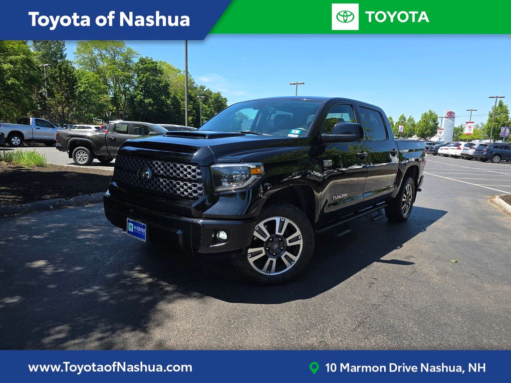 Midnight Black Metallic 2020 Toyota Tundra Pickup Truck Four-Wheel Drive 6-Speed Automatic