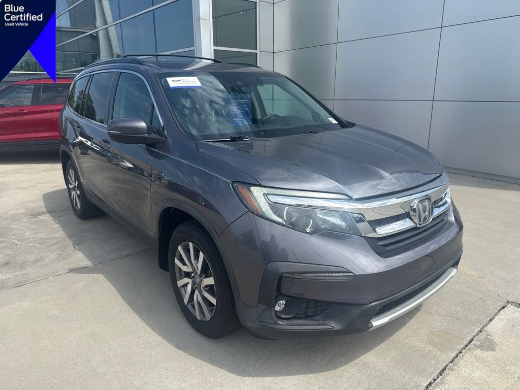 Gray (Modern Steel Metallic) 2021 Honda Pilot SUV / Crossover Front-Wheel Drive 9-Speed Automatic