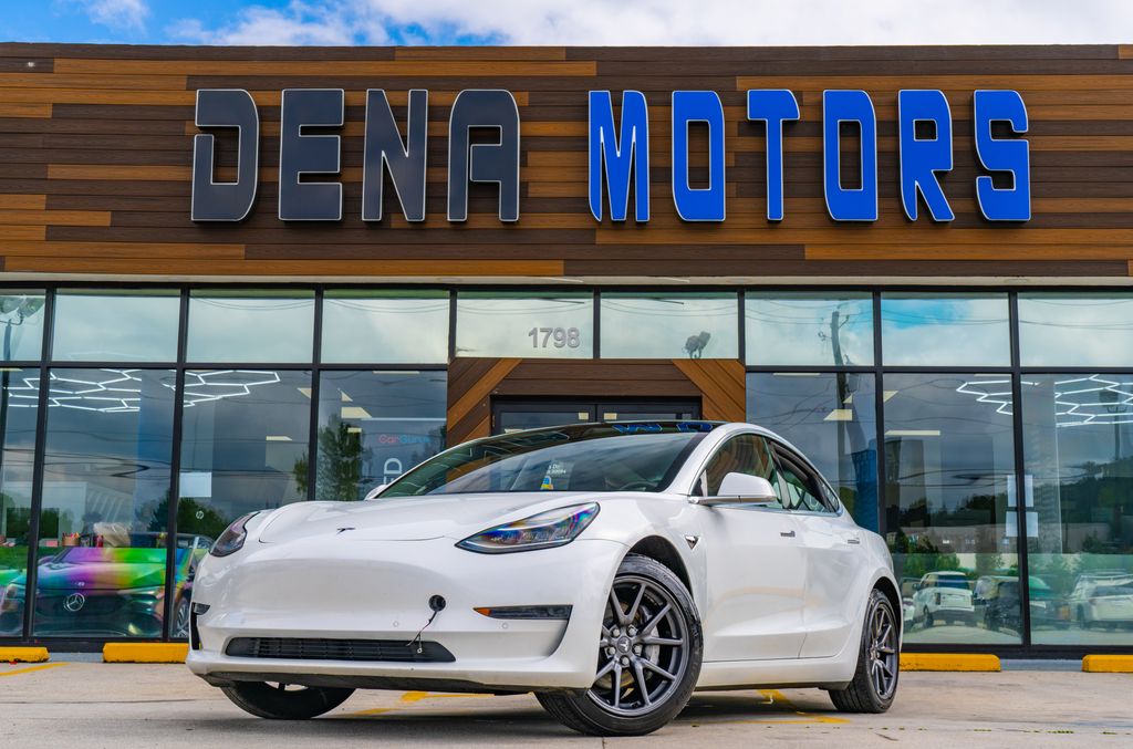 2020 Tesla Model 3 Standard Range Plus White at Genesis of Spring