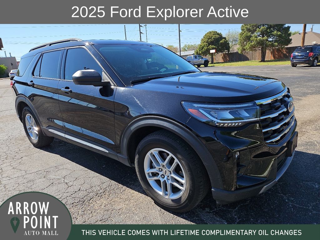 Black Metallic 2025 Ford Explorer Active RWD SUV / Crossover Rear-Wheel Drive Automatic