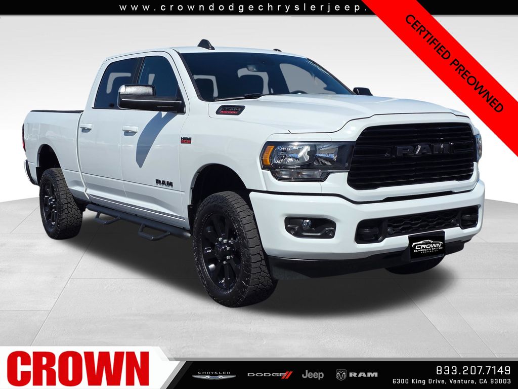 Bright White Clearcoat 2020 RAM 2500 Big Horn Crew Cab 4WD Pickup Truck Four-Wheel Drive 8-Speed Automatic