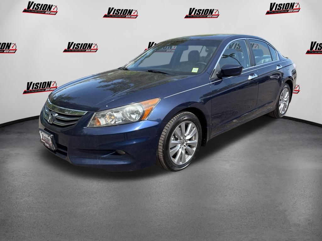 Blue 2012 Honda Accord EX-L V6 Sedan Front-Wheel Drive 5-Speed Automatic Overdrive