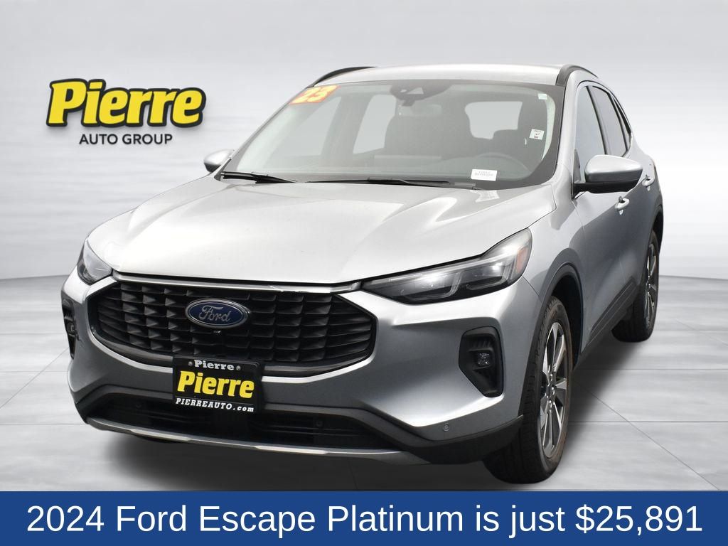 Silver 2024 Ford Escape Platinum AWD SUV / Crossover All-Wheel Drive 8-Speed Automatic