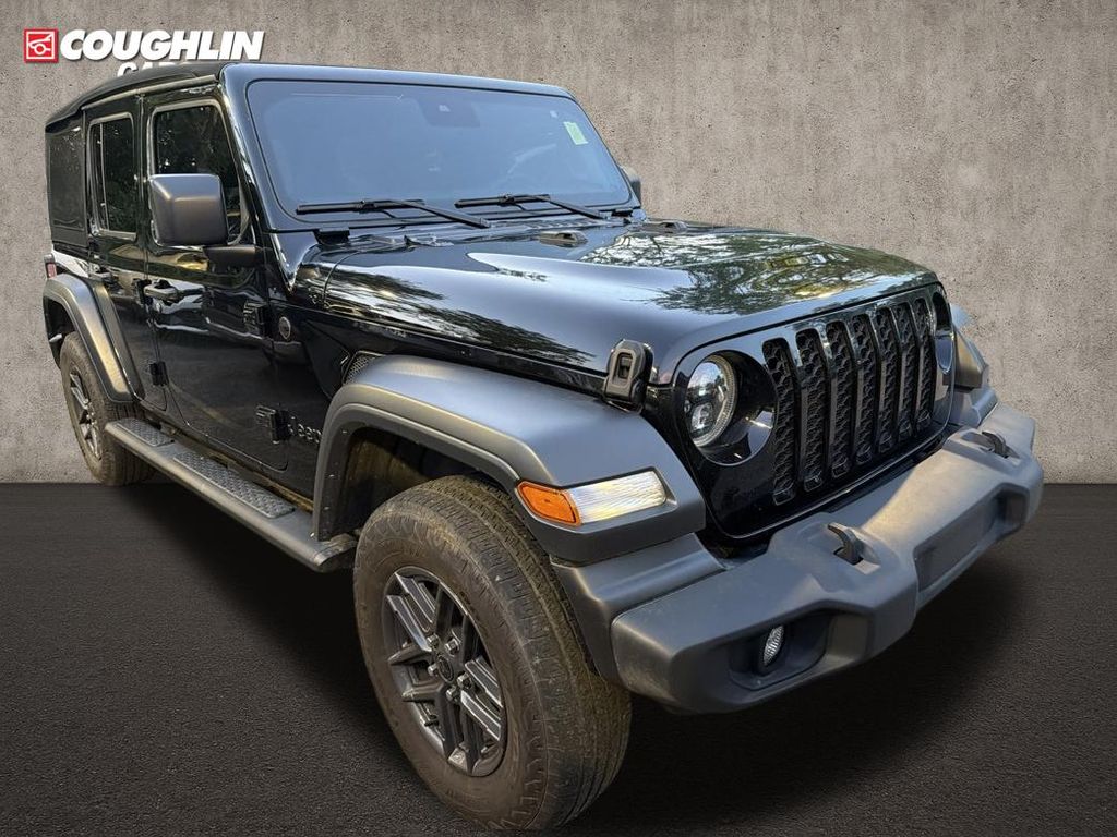 Black Clearcoat 2024 Jeep Wrangler SUV / Crossover Four-Wheel Drive 8-Speed Automatic