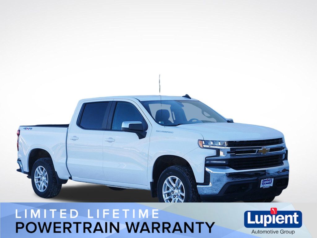 Summit White 2020 Chevrolet Silverado 1500 LT Crew Cab 4WD Pickup Truck Four-Wheel Drive 8-Speed Automatic