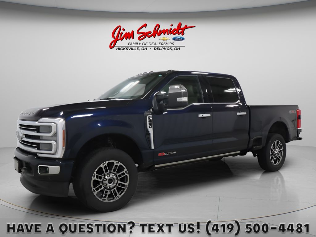 Antimatter Blue Metallic 2025 Ford F-250 Super Duty Platinum Crew Cab 4WD Pickup Truck Four-Wheel Drive Automatic