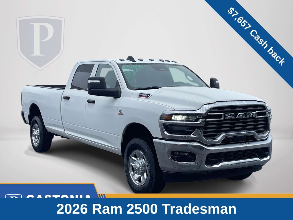 Bright White Clearcoat 2026 RAM 2500 Pickup Truck Four-Wheel Drive 8-Speed Automatic