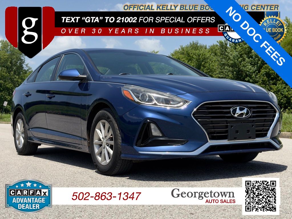 Lakeside Blue 2019 Hyundai Sonata Sedan Front-Wheel Drive 6-Speed Automatic
