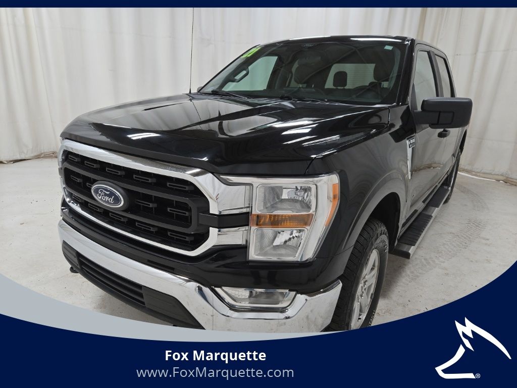 Black Metallic 2021 Ford F-150 XLT SuperCrew 4WD Pickup Truck Four-Wheel Drive Automatic