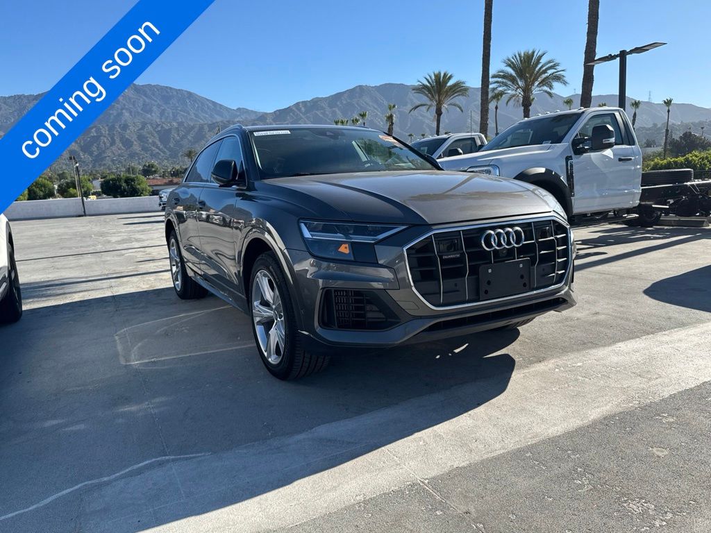 Gray Metallic 2019 Audi Q8 SUV / Crossover All-Wheel Drive 8-Speed Automatic