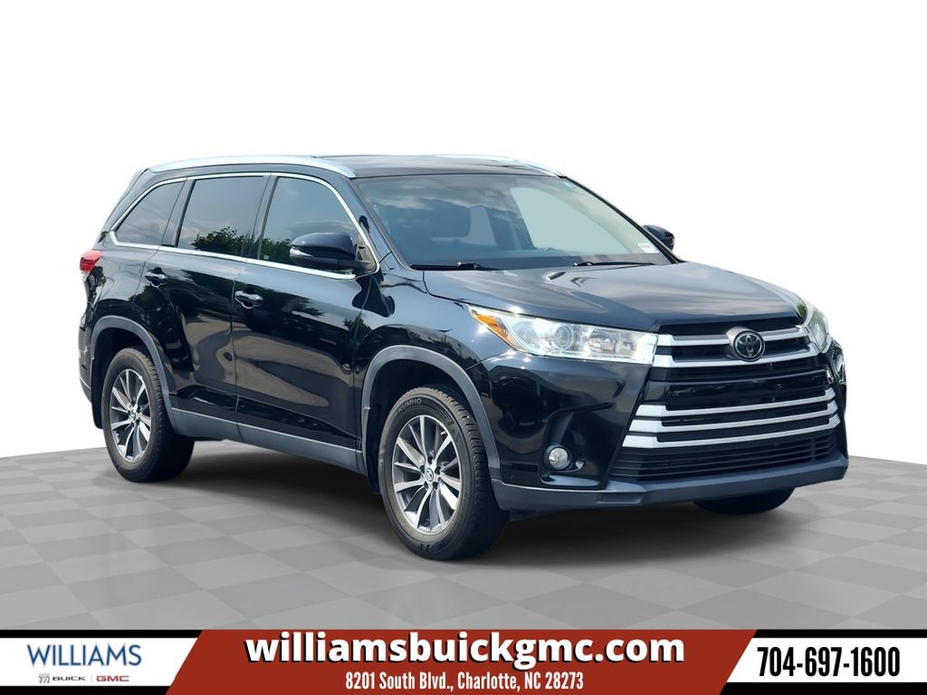 Midnight Black Metallic 2019 Toyota Highlander SUV / Crossover All-Wheel Drive 8-Speed Automatic