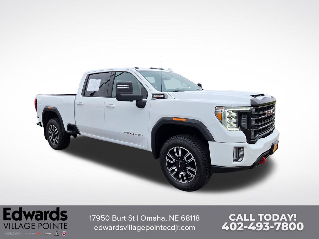 Summit White 2023 GMC Sierra 2500HD AT4 Crew Cab 4WD Pickup Truck Four-Wheel Drive Automatic