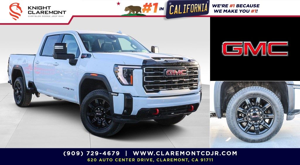 Summit White 2025 GMC Sierra 2500HD Pickup Truck Four-Wheel Drive Automatic
