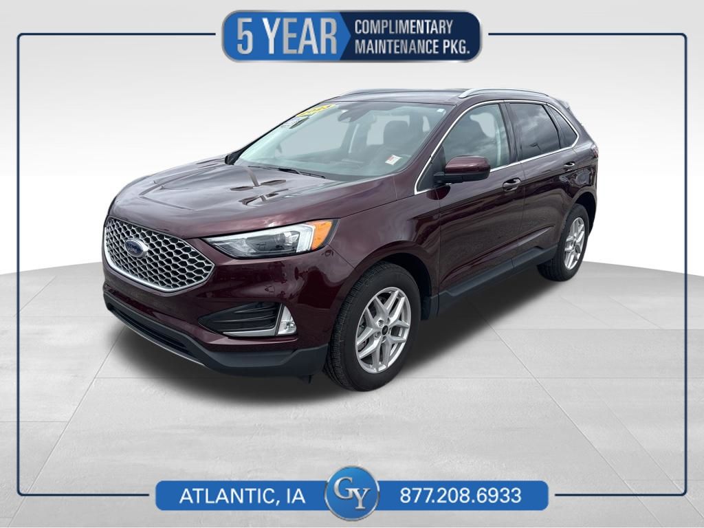 Red (Burgundy) 2023 Ford Edge SUV / Crossover All-Wheel Drive 8-Speed Automatic
