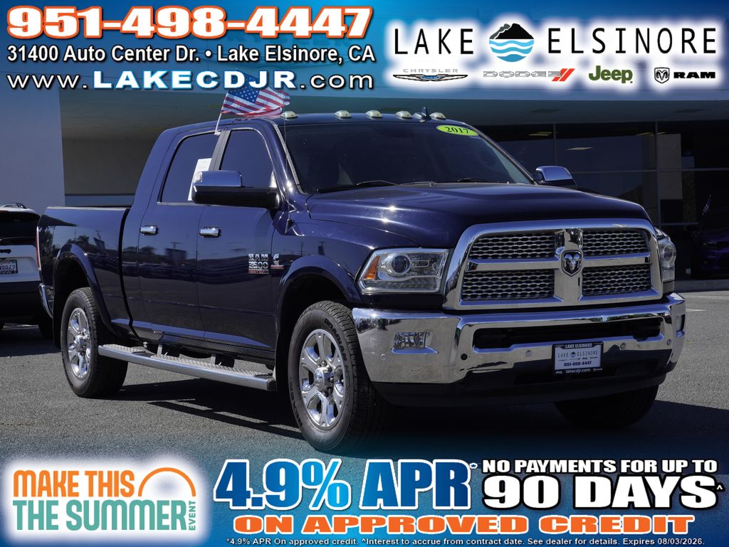 True Blue Pearlcoat 2017 RAM 3500 Pickup Truck 4X2 6-Speed Automatic
