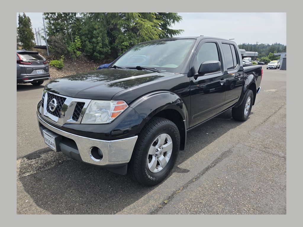Super Black Metallic 2010 Nissan Frontier Pickup Truck Four-Wheel Drive 5-Speed Automatic Overdrive
