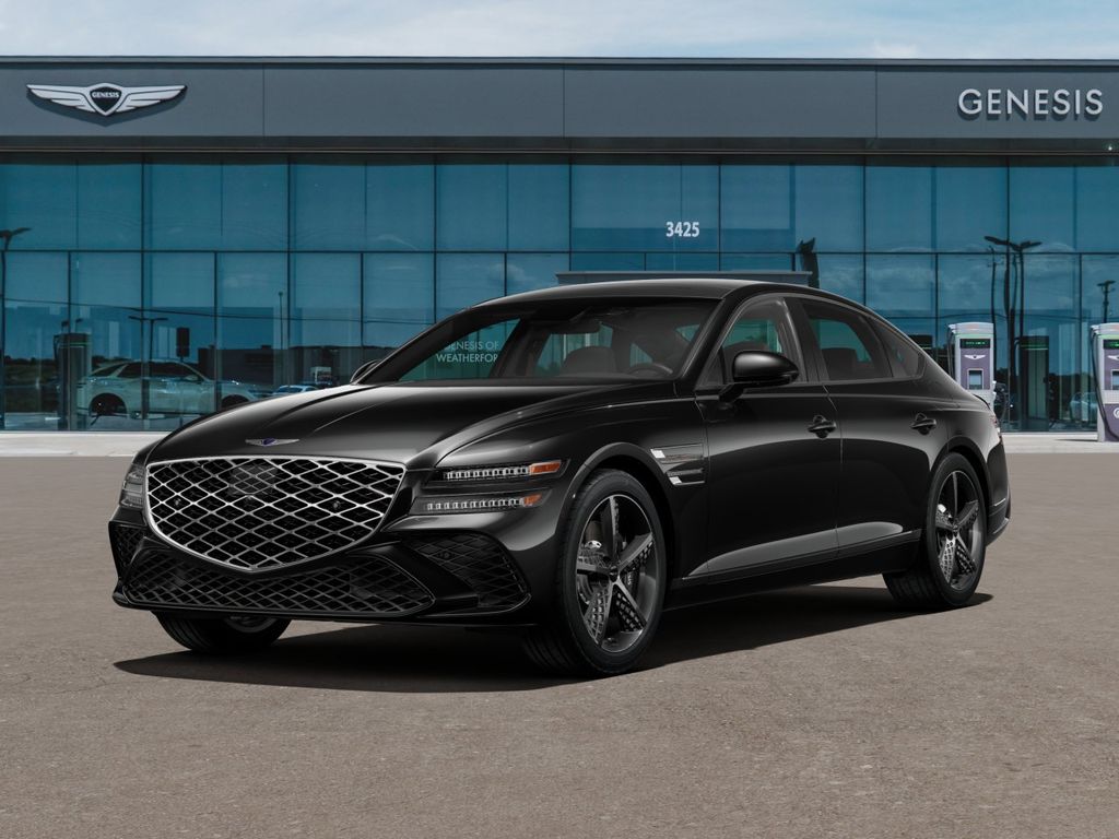 Vik Black 2025 Genesis G80 2.5T Sport Prestige AWD Sedan All-Wheel Drive 8-Speed Automatic