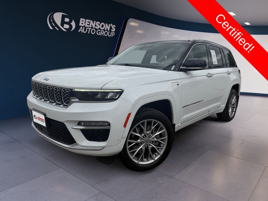 Bright White Clearcoat 2022 Jeep Grand Cherokee 4xe Summit 4WD SUV / Crossover Four-Wheel Drive 8-Speed Automatic